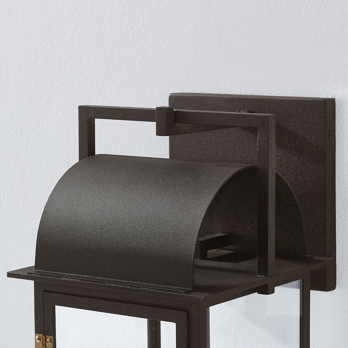 Bohen 1 Light 14.75 inch French Iron/Patina Brass Exterior Wall Sconce